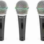 Samson Q6 Dynamic Microphone 3-Pack