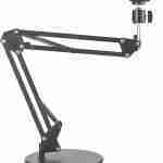 Adjustable Desktop Suspension Boom Scissor Arm Stand Holder with Base for Logitech Webcam C922 C930e C930 C920 C615